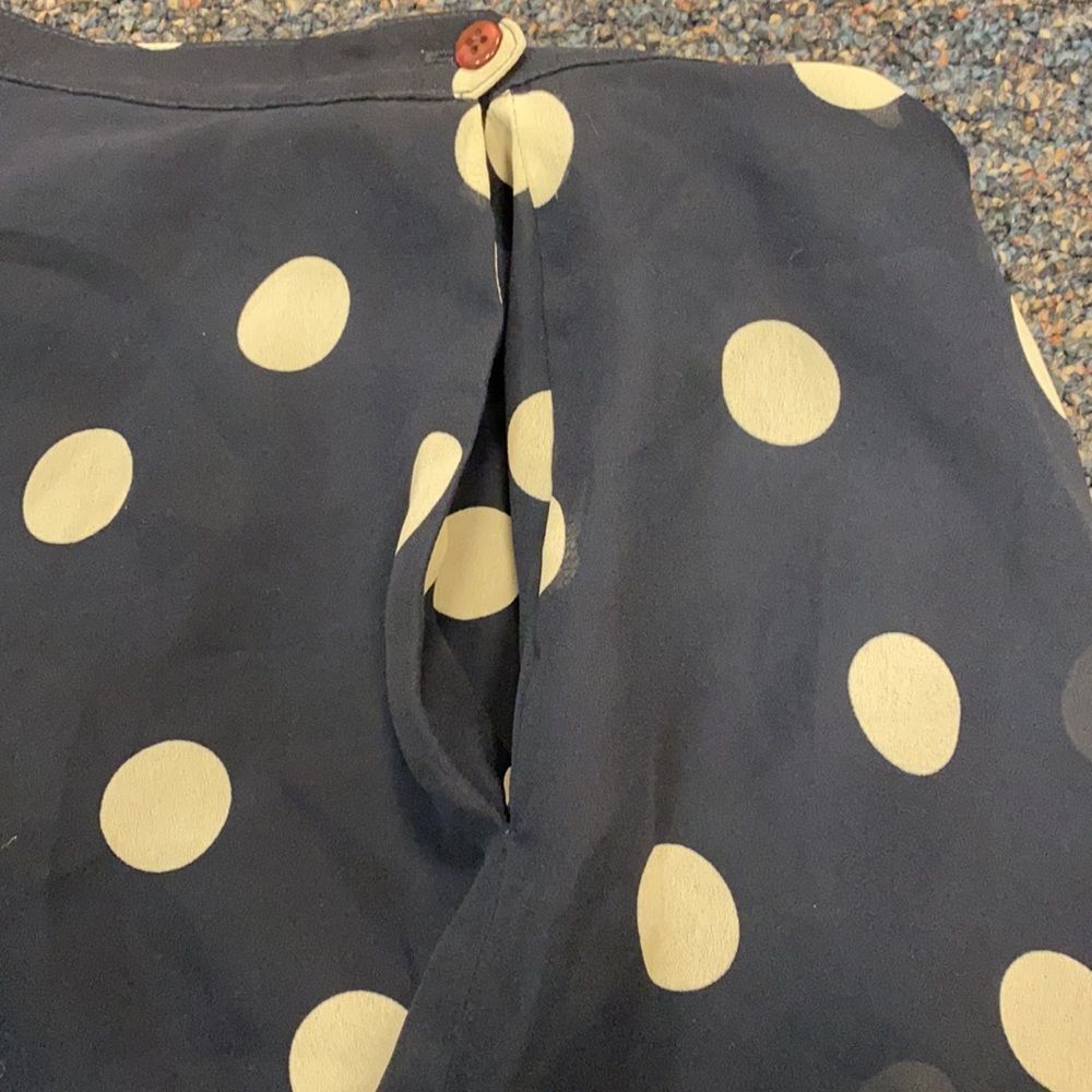 Apart Impressions Navy Blue Polka Dot skirt sz. 14 - Picture 4 of 5